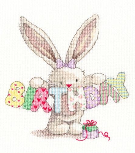 Bothy Threads Bebunni - Birthday cross stitch kit